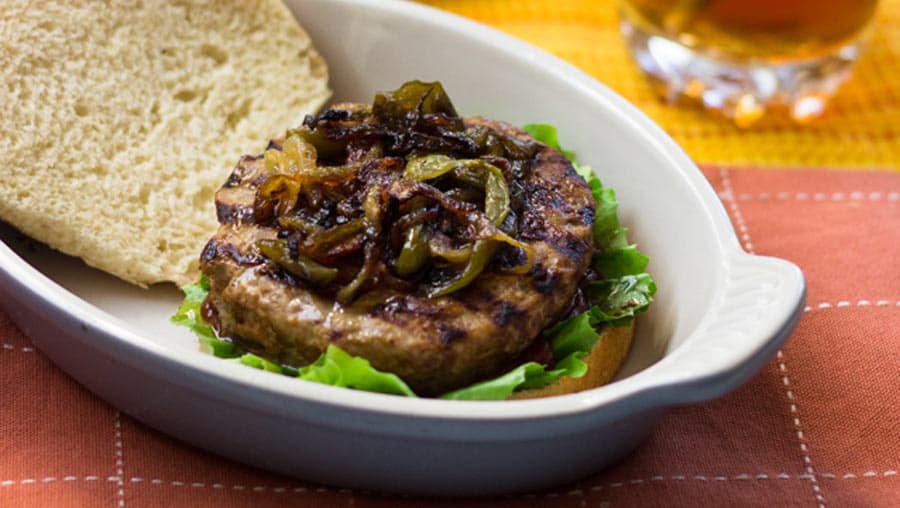 Healthy Eye Recipe – Turkey Burgers w/ Roasted Peppers